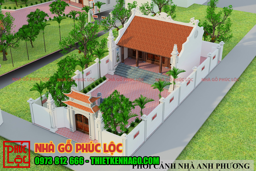 Mẫu thiết kế nhà thờ từ đường đẹp free download 080618