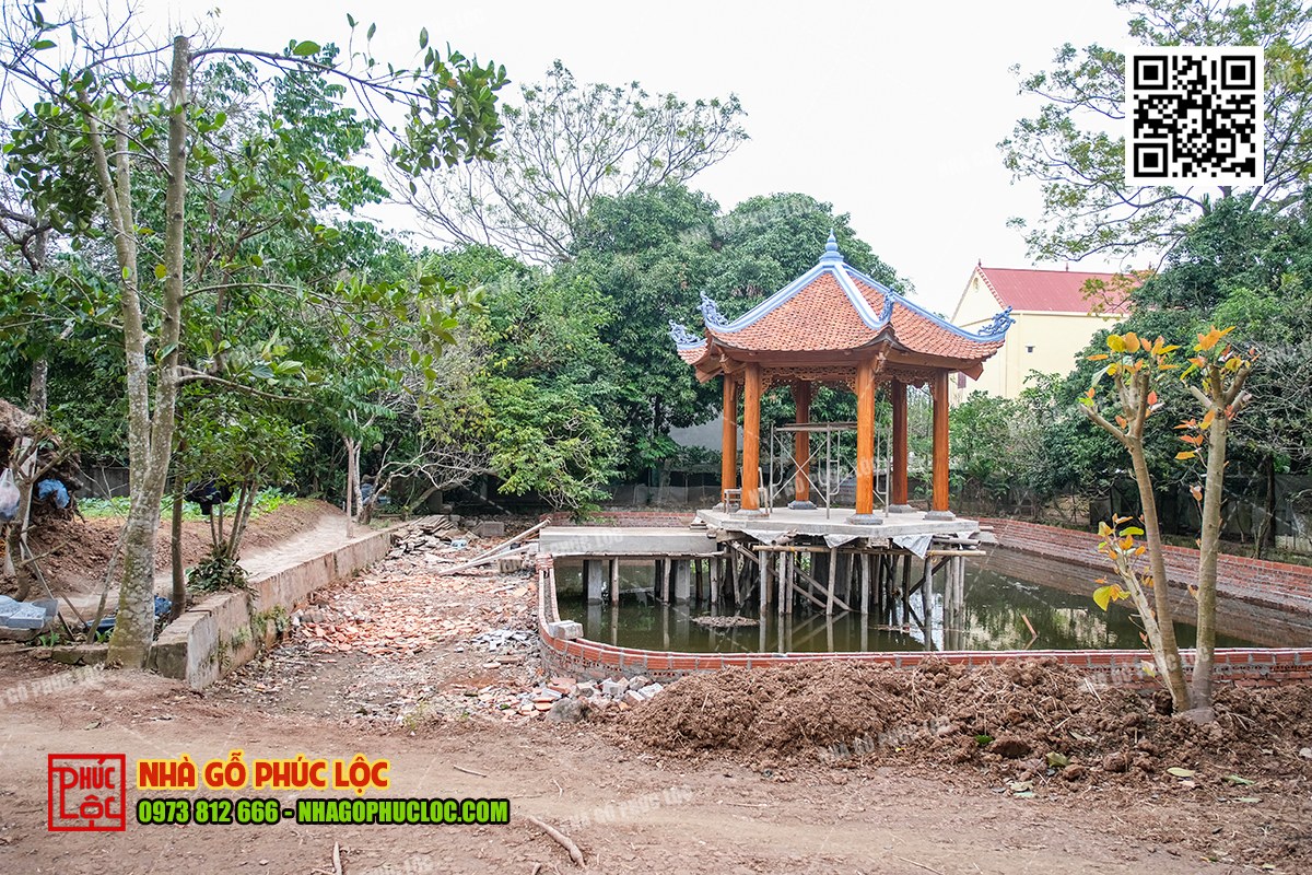 Kích thước nhà chòi phải cân đối với tổng thể không gian