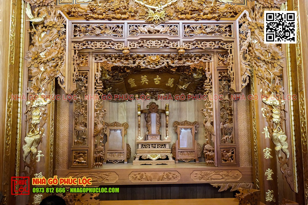 Y môn tạo điểm nhấn trang nghiêm cho không gian thờ