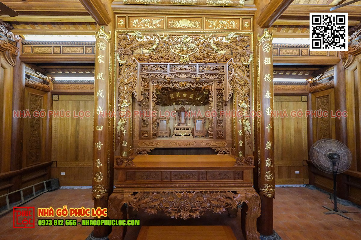 Y môn phân tách không gian và điều hòa vận khí trong gian thờ