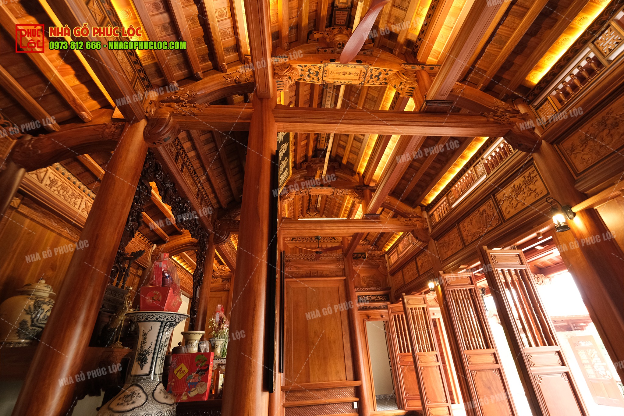 Kinh nghiệm để xác định kích thước nhà gỗ 3 gian 2 chái