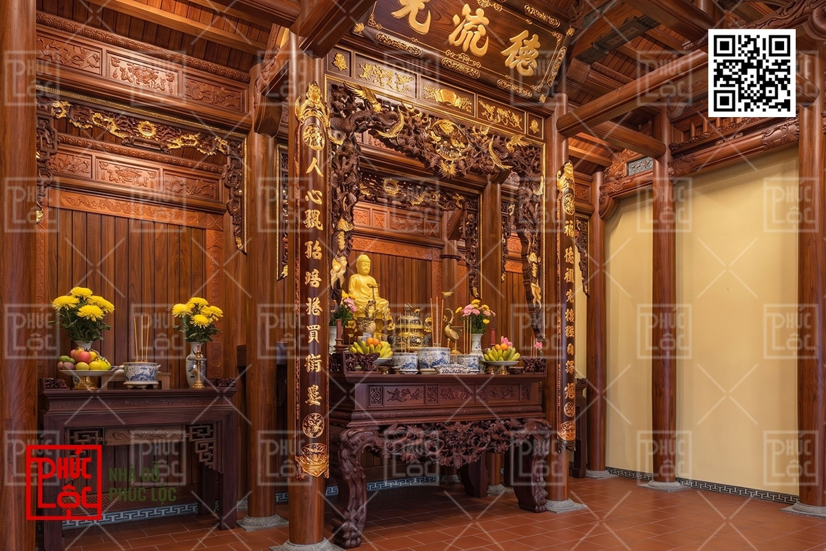 Cách bố trí công năng nhà gỗ 3 gian 22 cột chuẩn